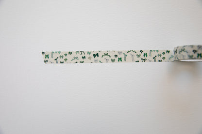 Green Bow Washi Tape