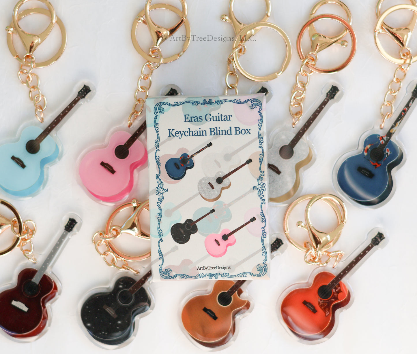 Eras Guitars Acrylic Keychain Blind Box