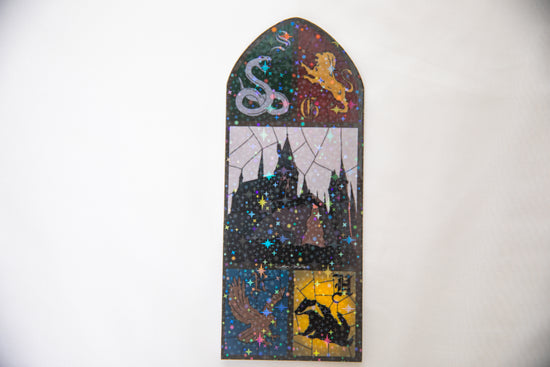 School Of Witchcraft and Wizardry Stained Glass Bookmark