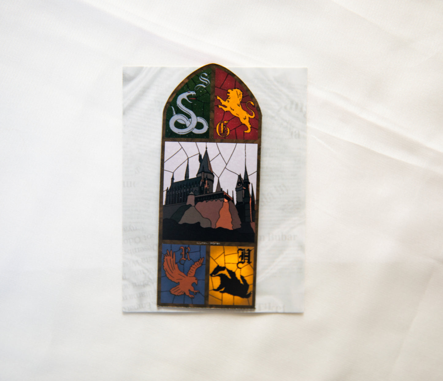 School of Witchcraft and Wizardry Stained Glass Fridge Magnet