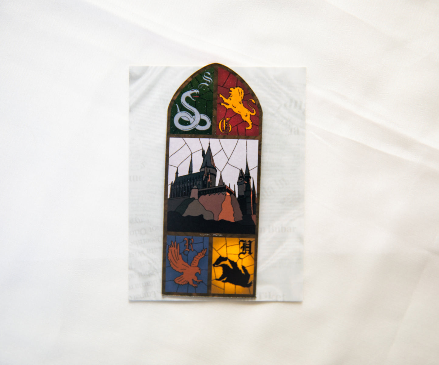 School of Witchcraft and Wizardry Stained Glass Fridge Magnet