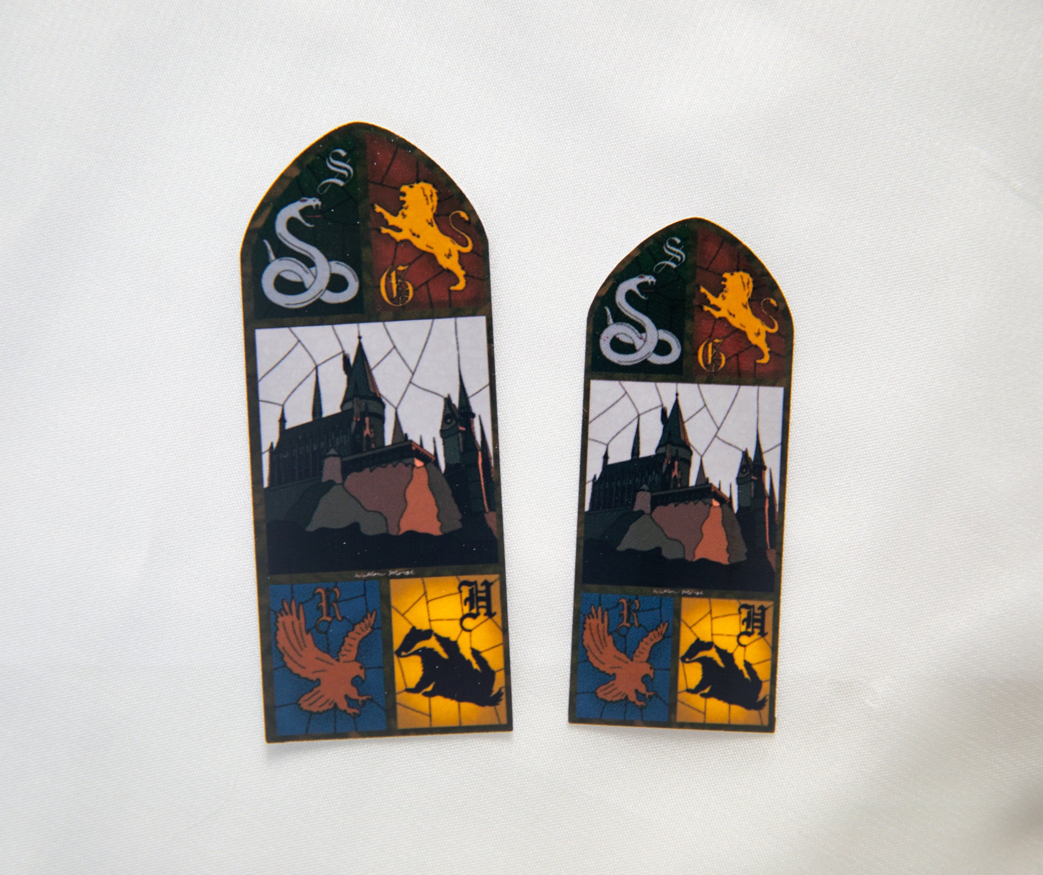 School of Witchcraft and Wizardry Stained Glass Sticker