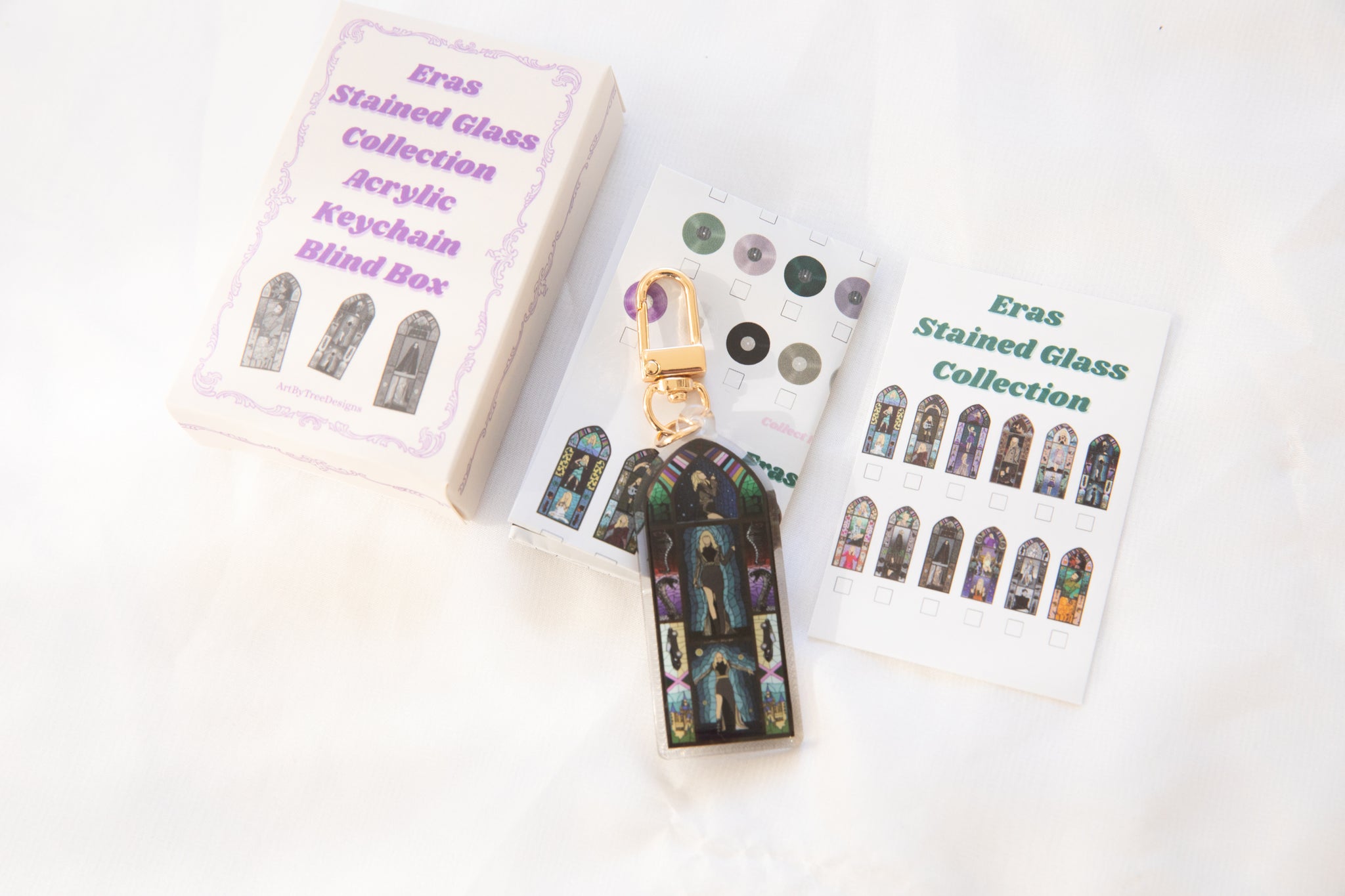 Eras Stained Glass Acrylic Keychain Blind Box