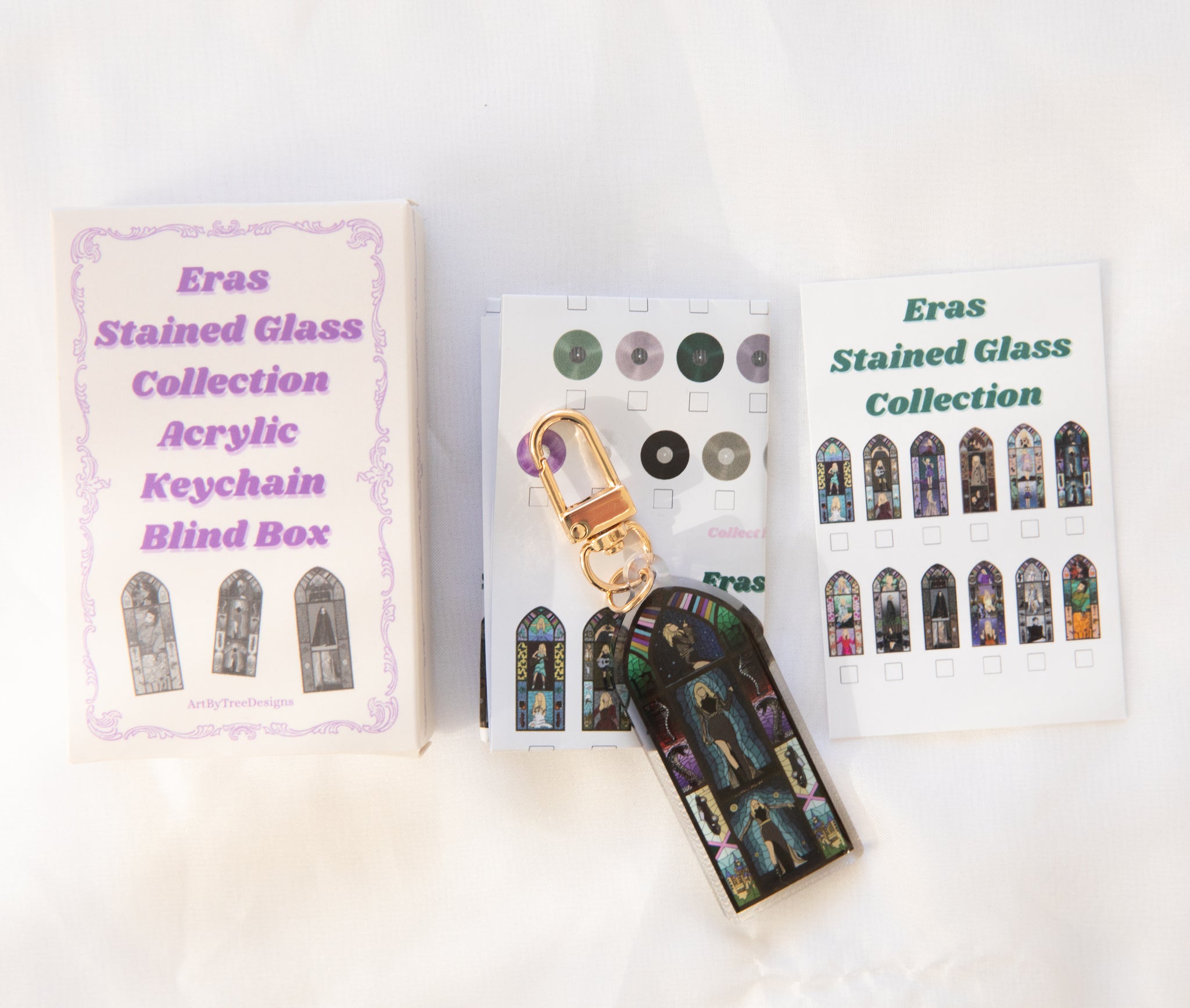 Eras Stained Glass Acrylic Keychain Blind Box