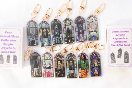 Eras Stained Glass Acrylic Keychain Blind Box