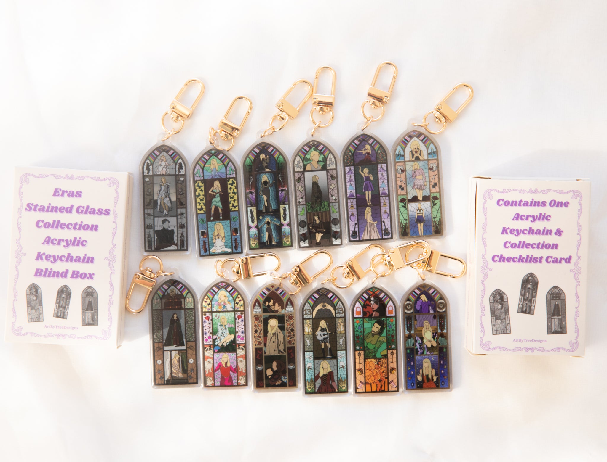 Eras Stained Glass Acrylic Keychain Blind Box