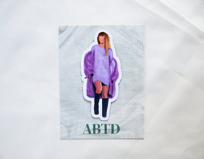 Lavender Sequin Lavender Haze Outfit Fridge Magnet