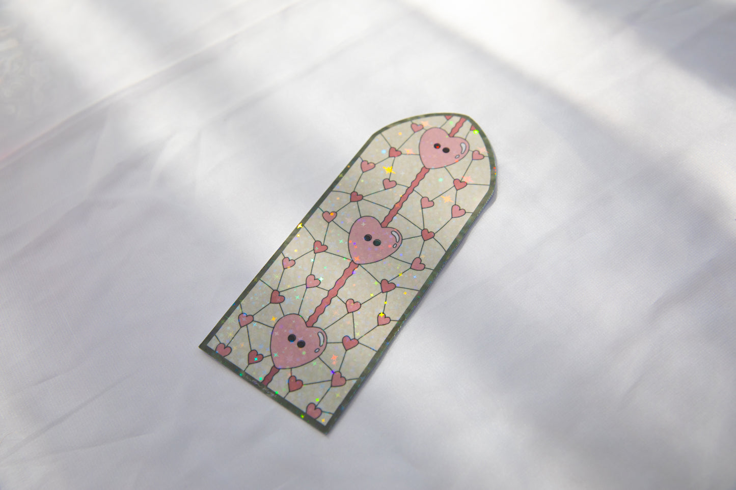 Lover Cardigan Valentine's Day Stained Glass Bookmark