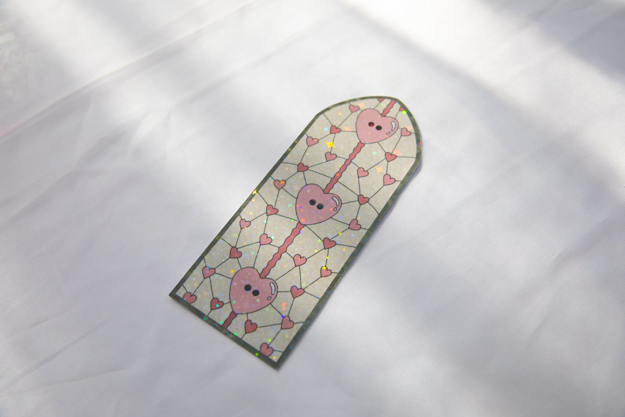 Lover Cardigan Valentine's Day Stained Glass Bookmark