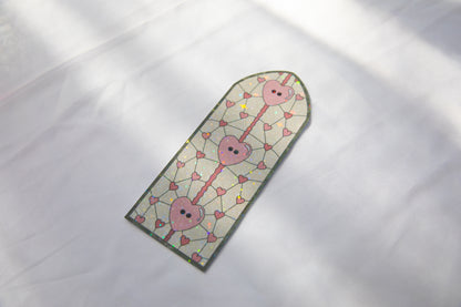 Lover Cardigan Valentine's Day Stained Glass Bookmark