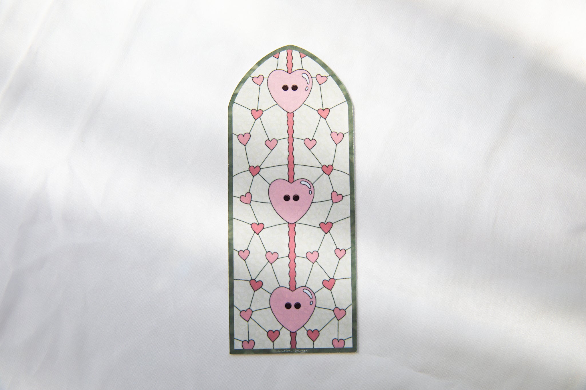 Lover Cardigan Valentine's Day Stained Glass Bookmark