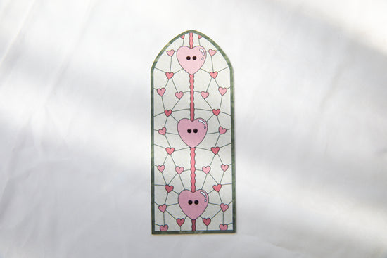 Lover Cardigan Valentine's Day Stained Glass Bookmark