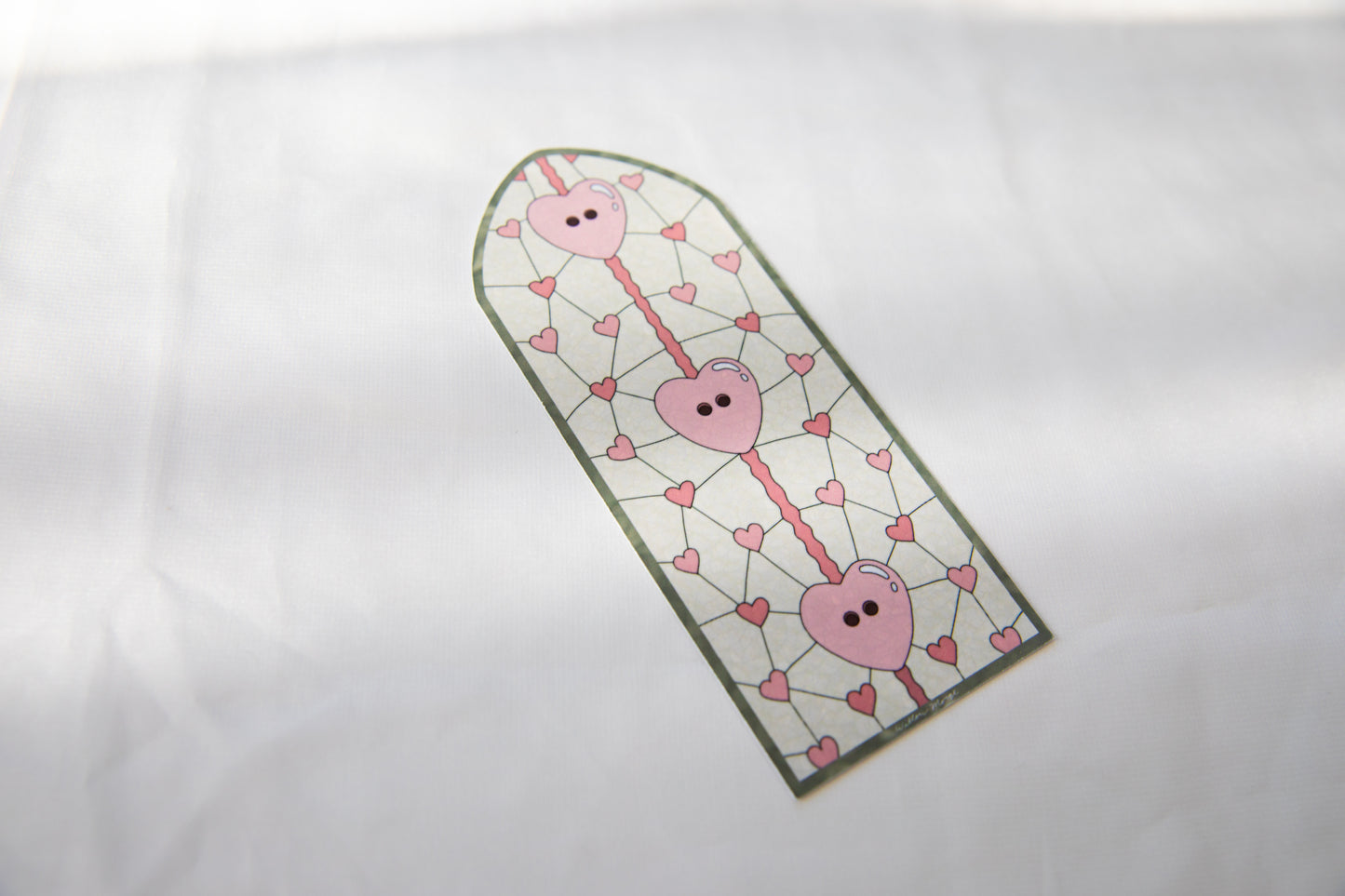 Lover Cardigan Valentine's Day Stained Glass Bookmark