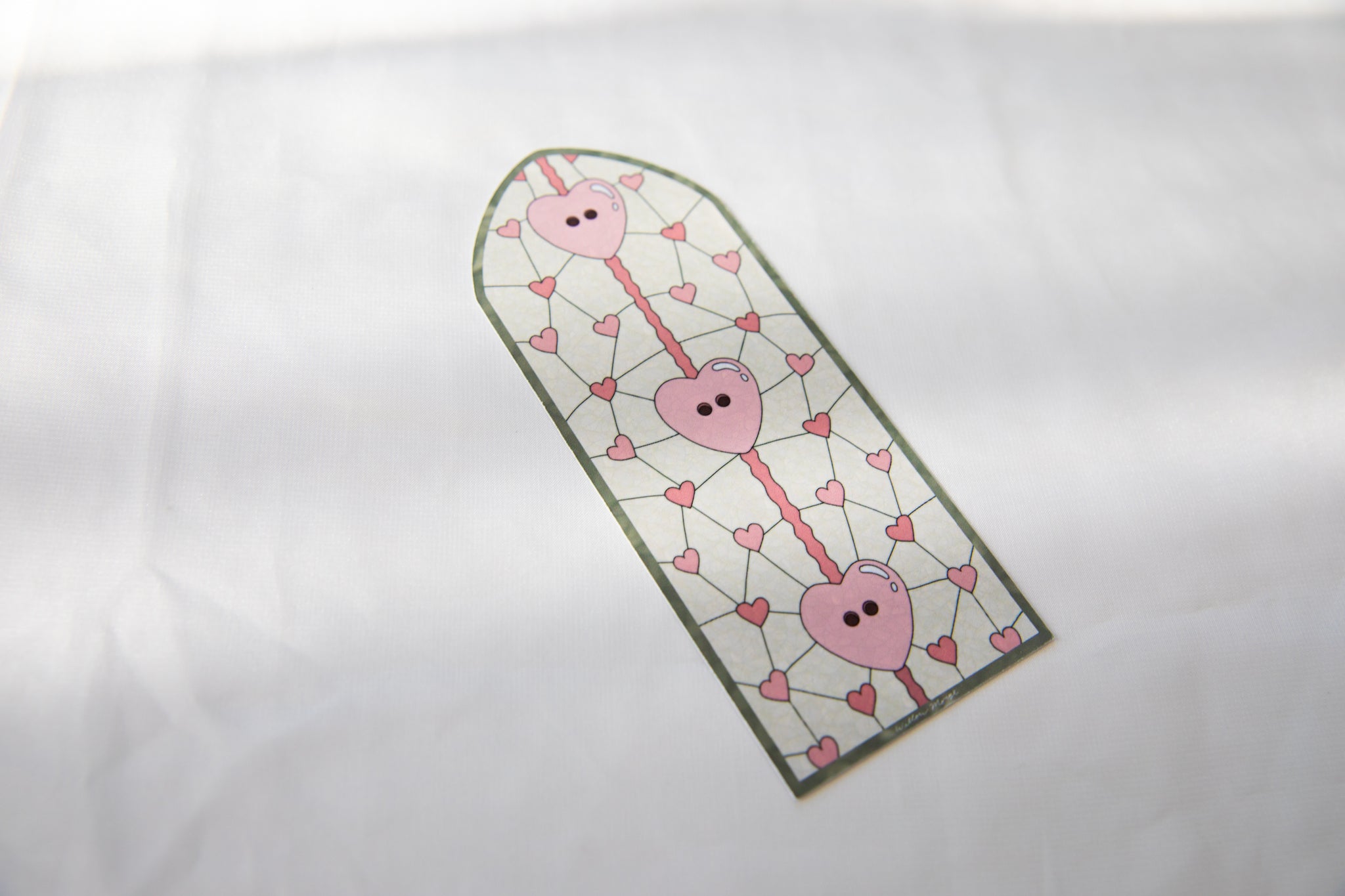 Lover Cardigan Valentine's Day Stained Glass Bookmark