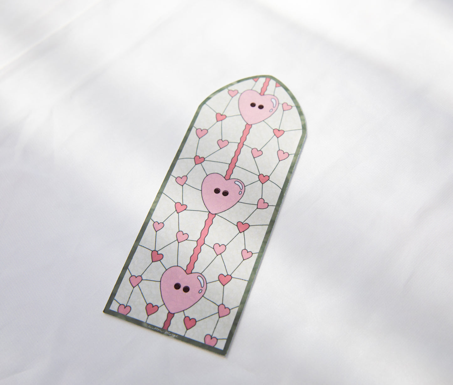 Lover Cardigan Valentine's Day Stained Glass Bookmark
