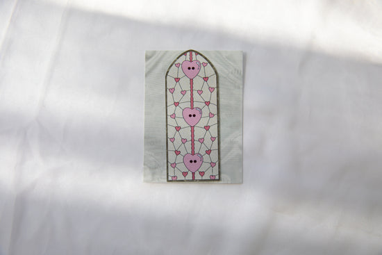 Lover Cardigan Valentine's Day Stained Glass Magnet