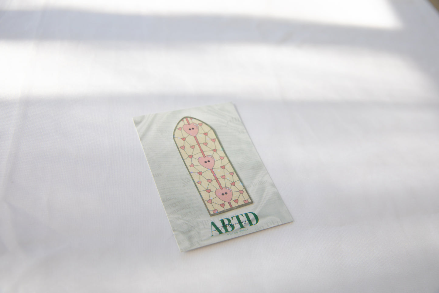 Lover Cardigan Valentine's Day Stained Glass Sticker