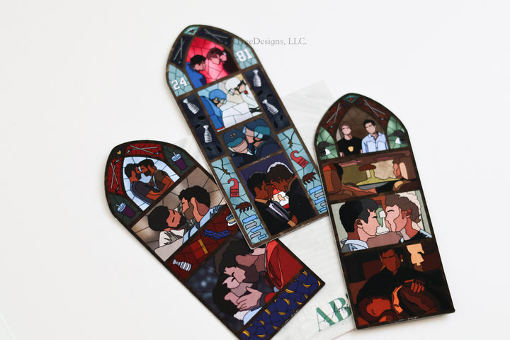 Game Changer (HR) Stained Glass Fridge Magnet Set