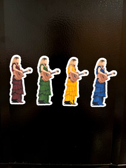 Surprise Song Dress Magnets