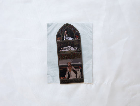 The Ophelia Stained Glass Fridge Magnet