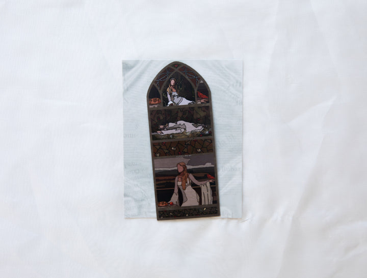 The Ophelia Stained Glass Fridge Magnet