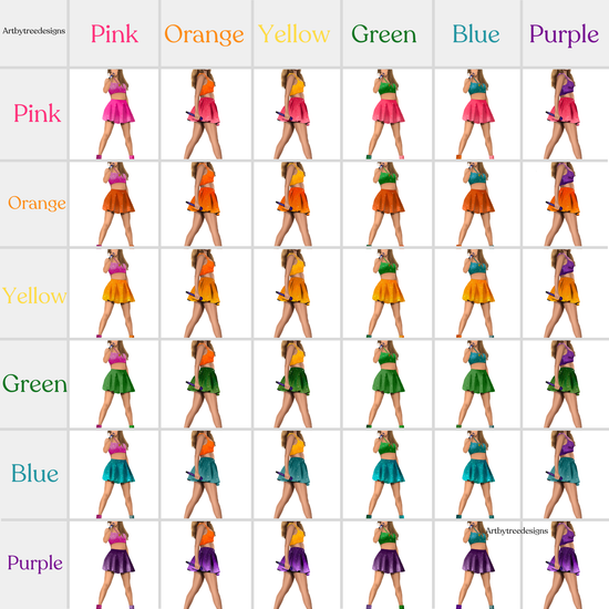 1989 Outfit Combo Stickers