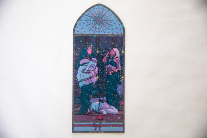 Pop Princesses Stained Glass Bookmark Sabrina and Chappell