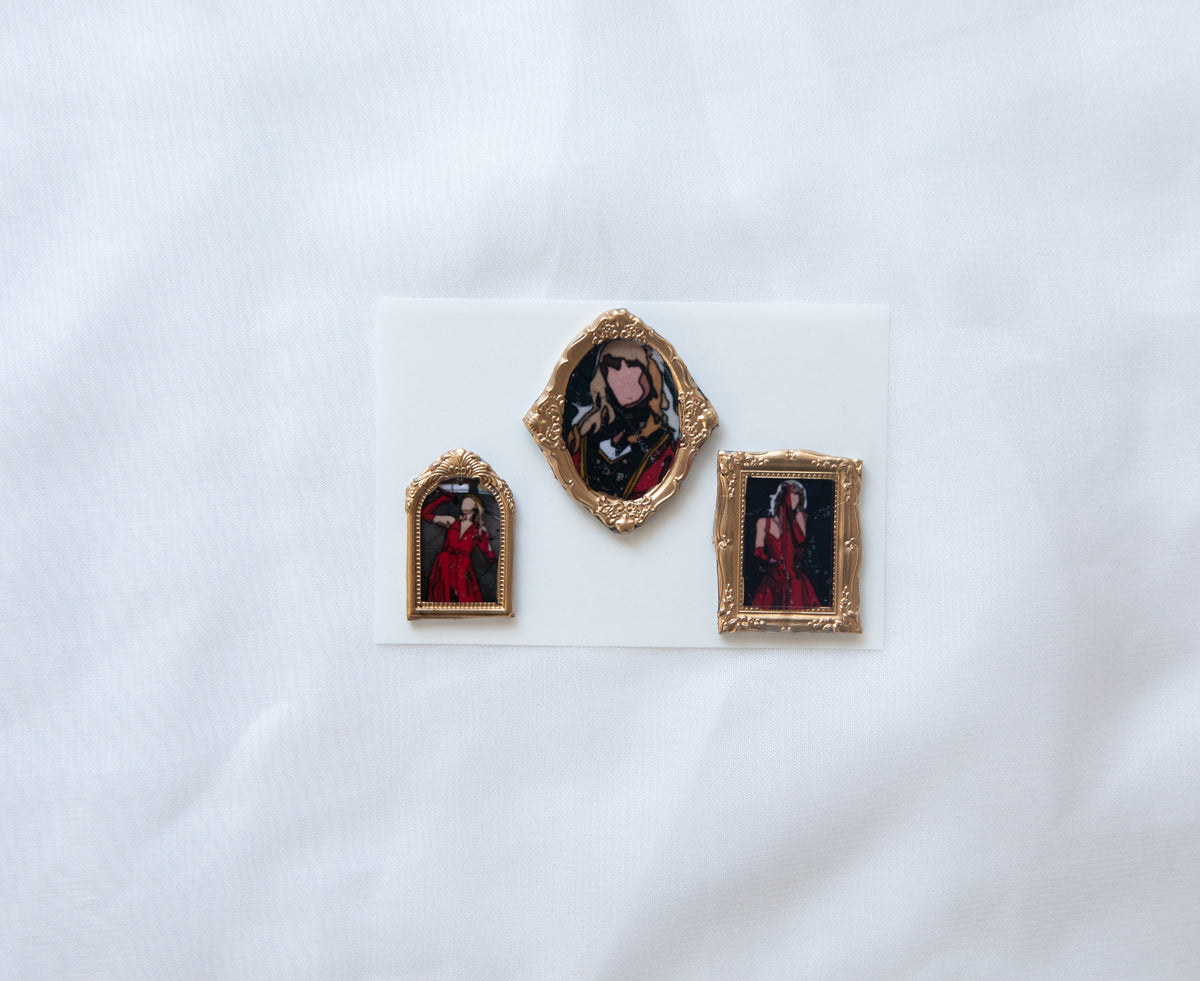RED Framed Wax Seal Stickers & Magnets