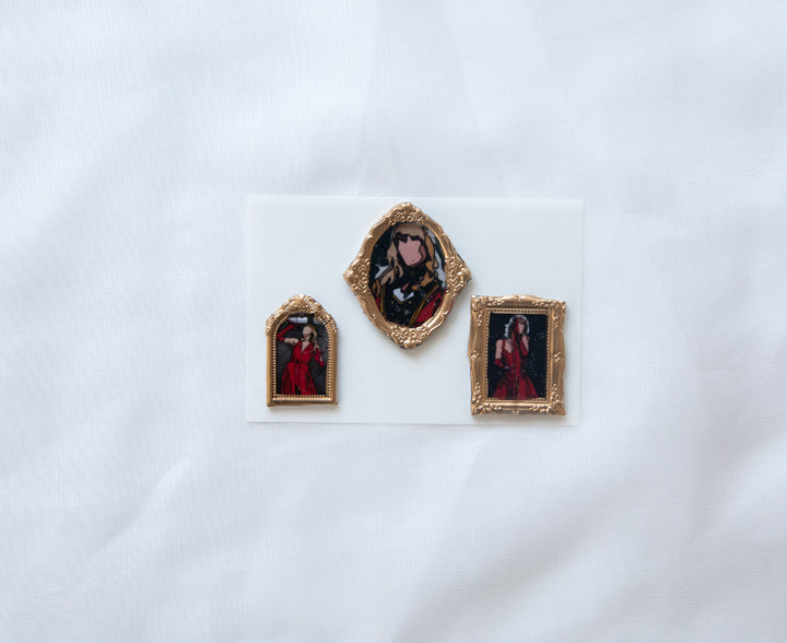 RED Framed Wax Seal Stickers & Magnets