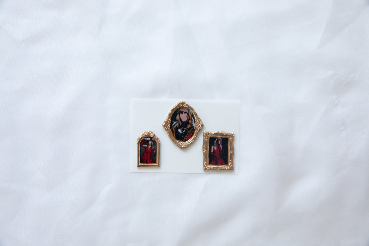 RED Framed Wax Seal Stickers & Magnets