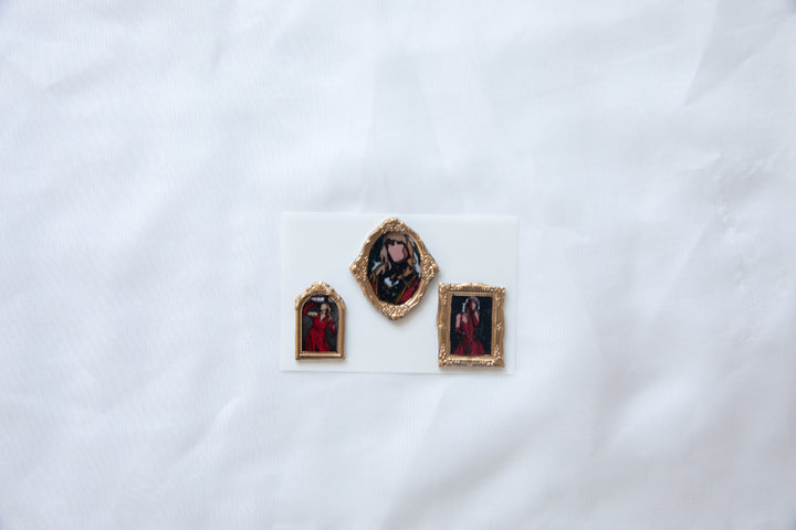 RED Framed Wax Seal Stickers & Magnets