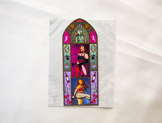 Midwest Princess Stained Glass Fridge Magnet