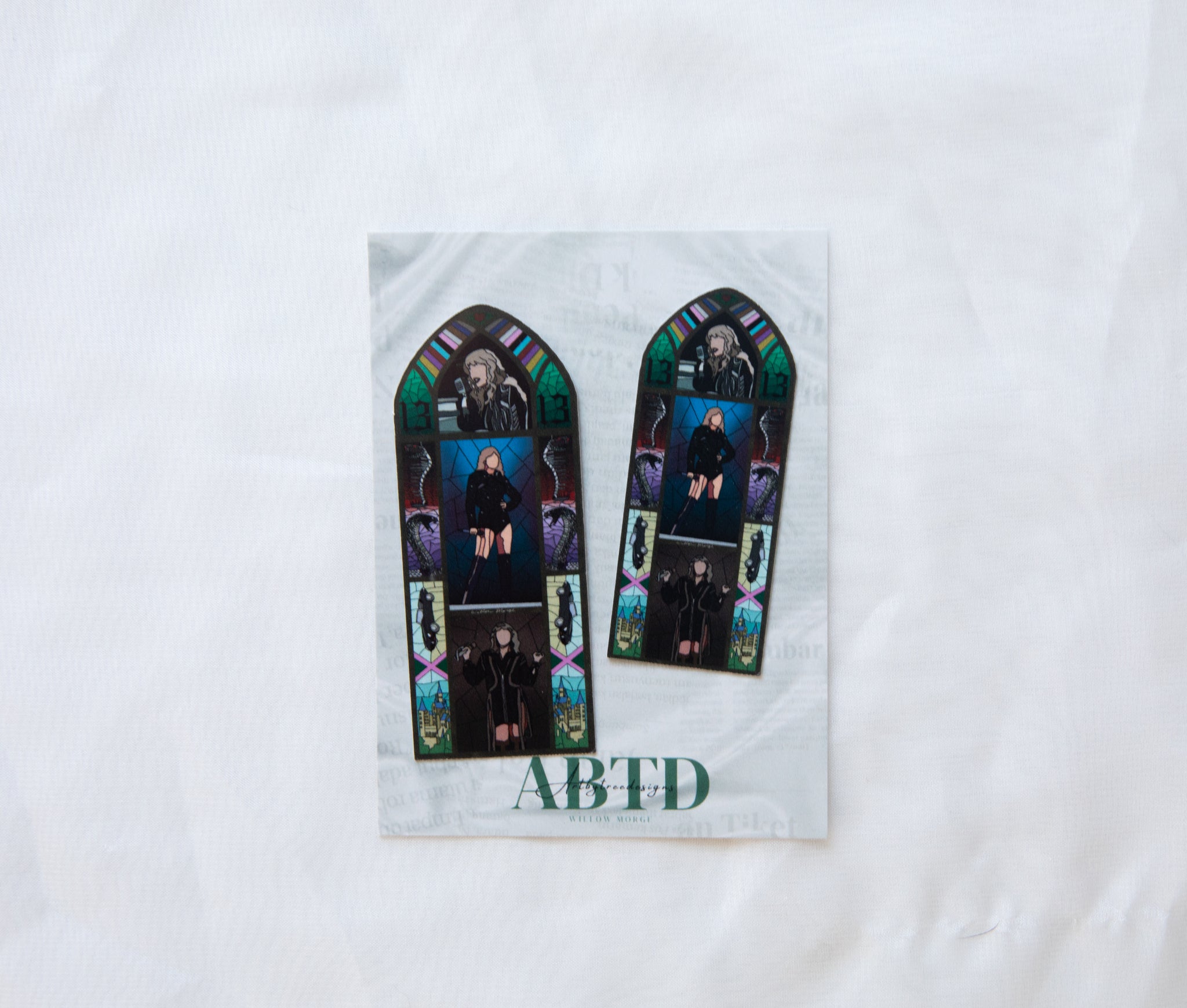 Rep Tour Version 2 Stained Glass Sticker