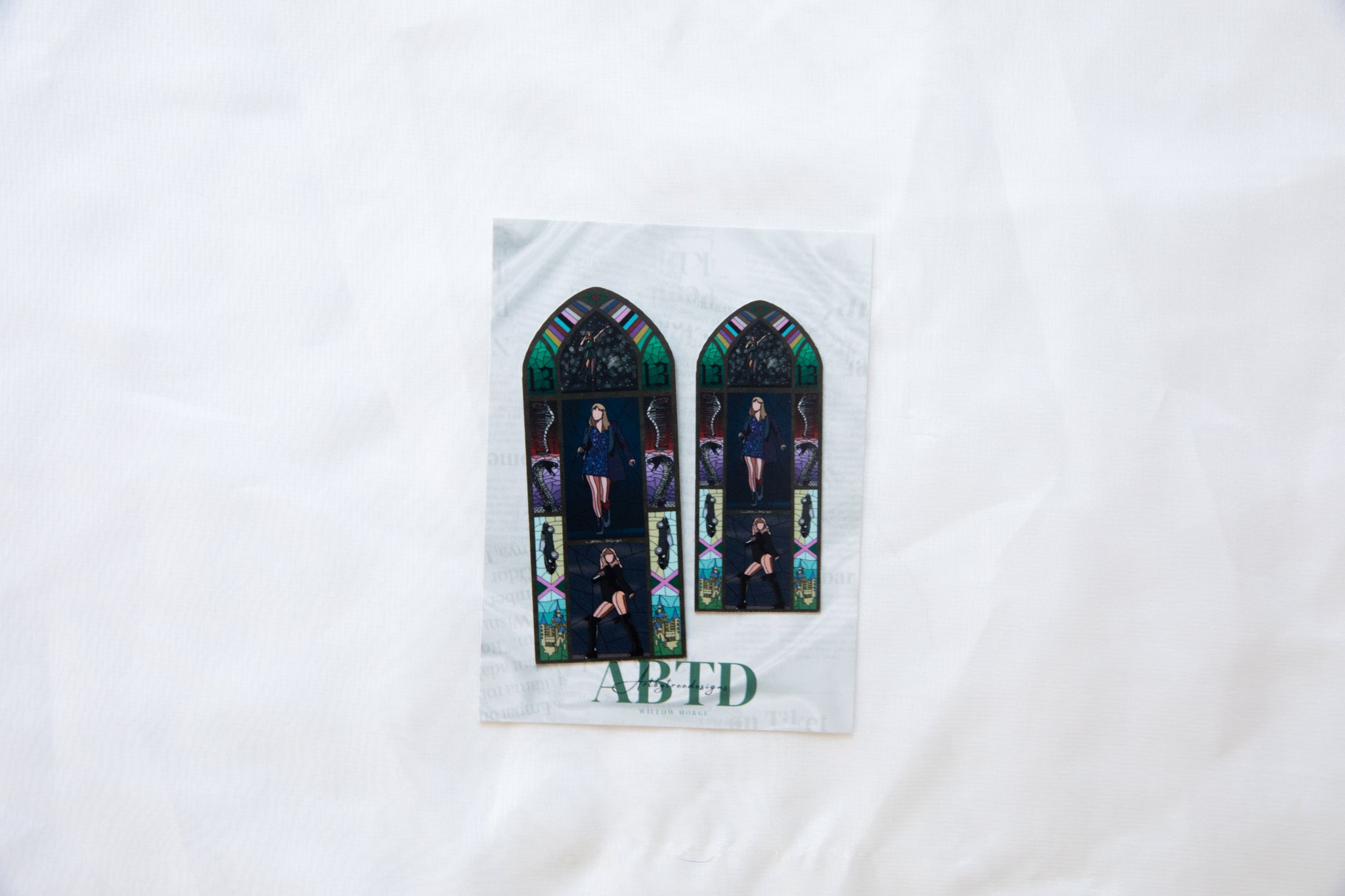 Rep Tour Version 3 Stained Glass Sticker