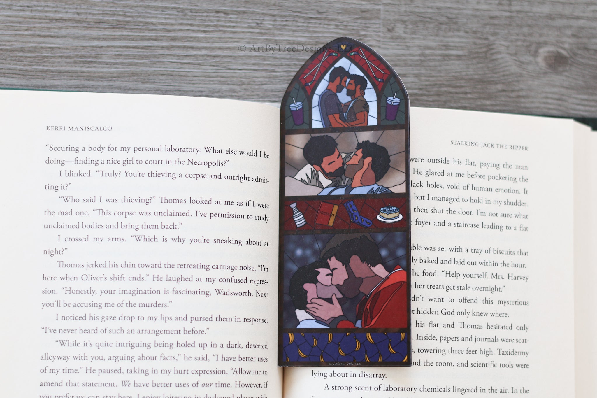 Skip (HR) Stained Glass Bookmark