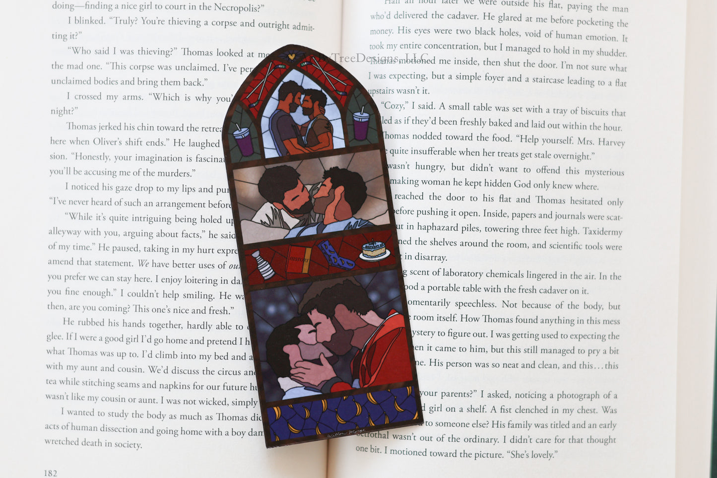 Skip (HR) Stained Glass Bookmark