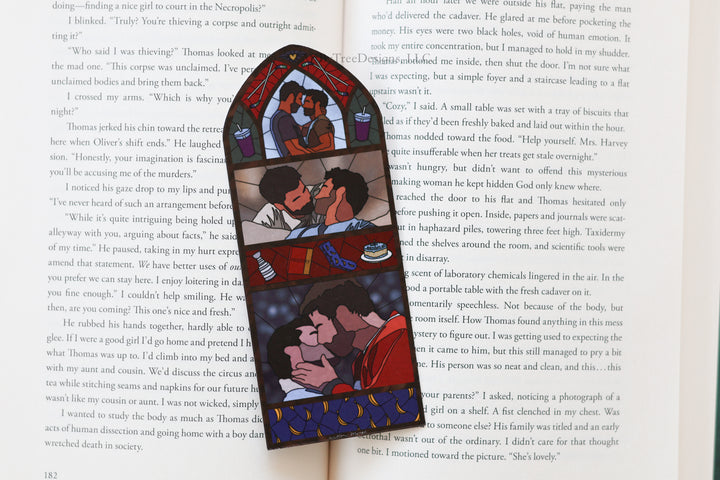 Skip (HR) Stained Glass Bookmark