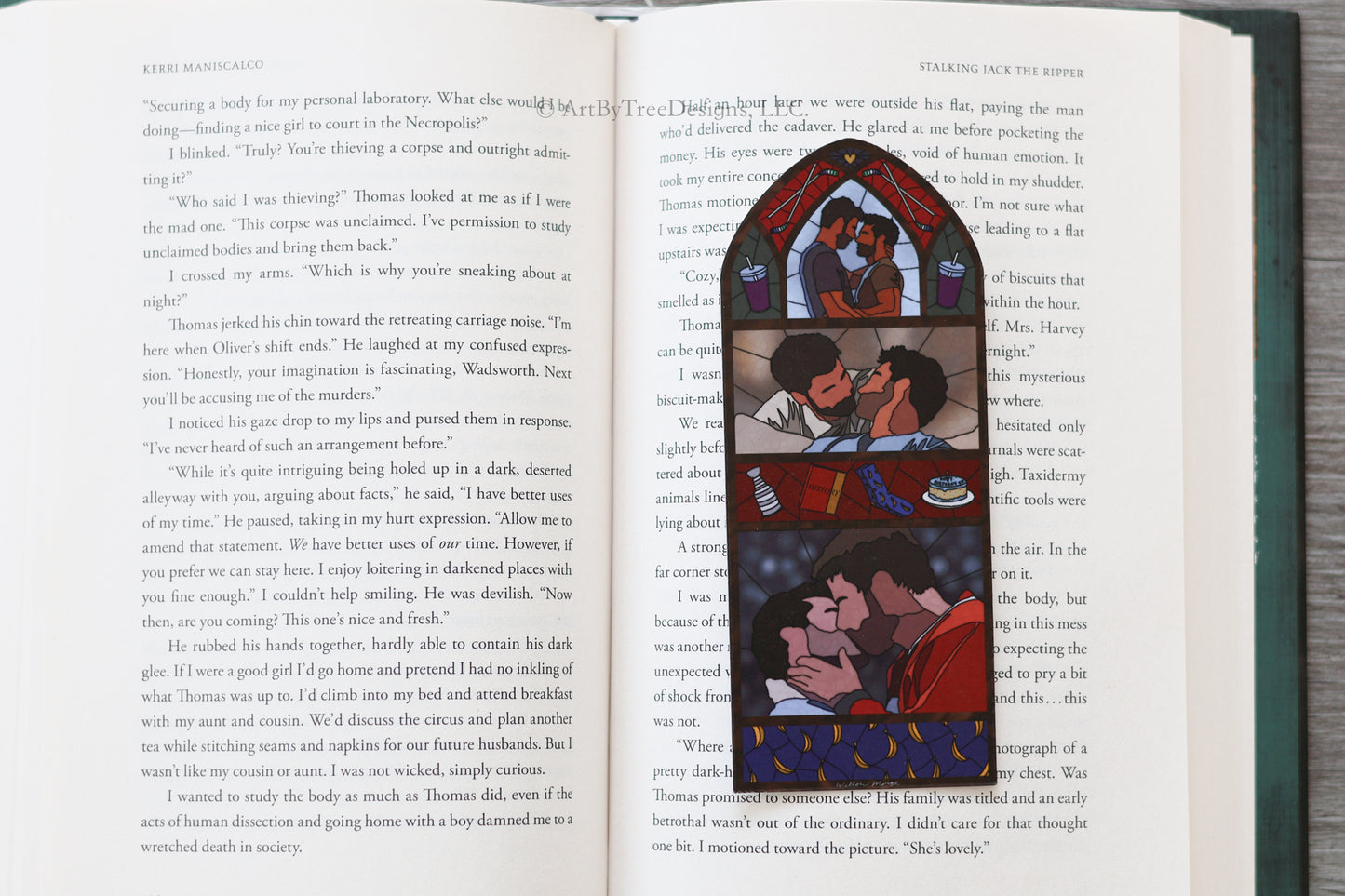 Skip (HR) Stained Glass Bookmark