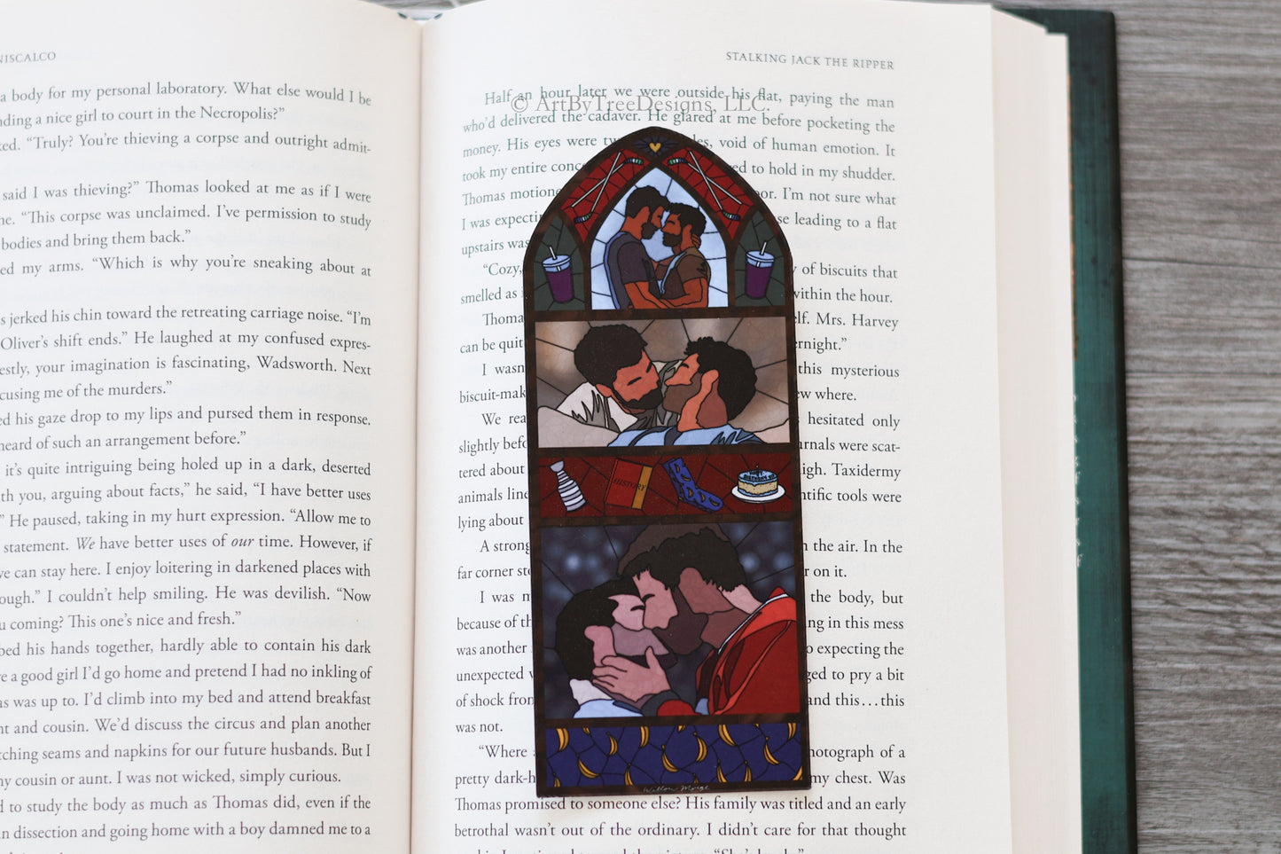 Skip (HR) Stained Glass Bookmark