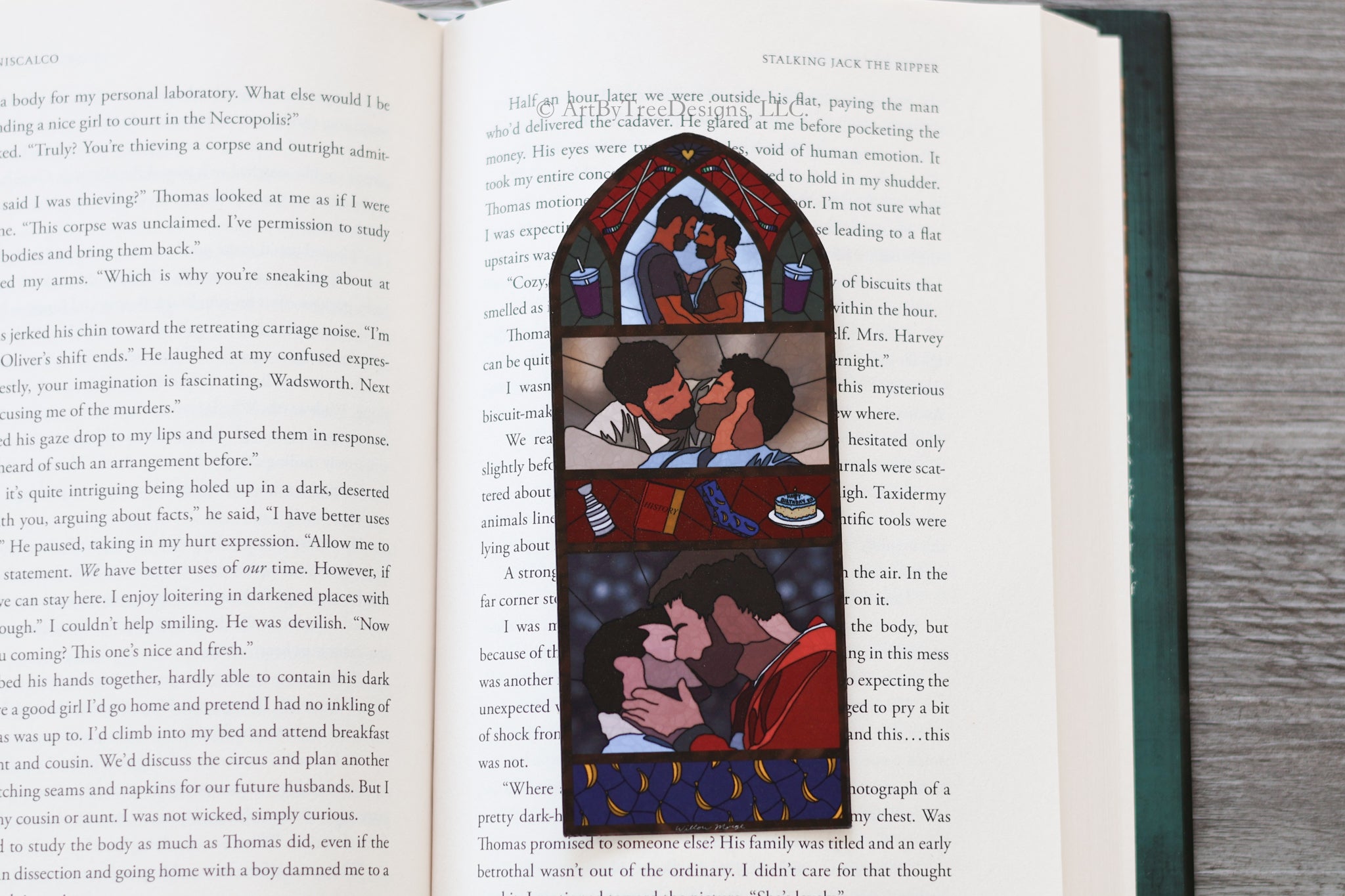 Skip (HR) Stained Glass Bookmark