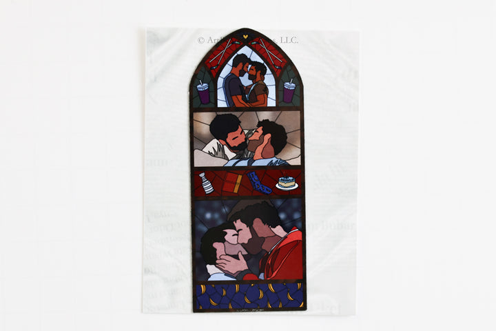 Skip (HR) Stained Glass Fridge Magnet