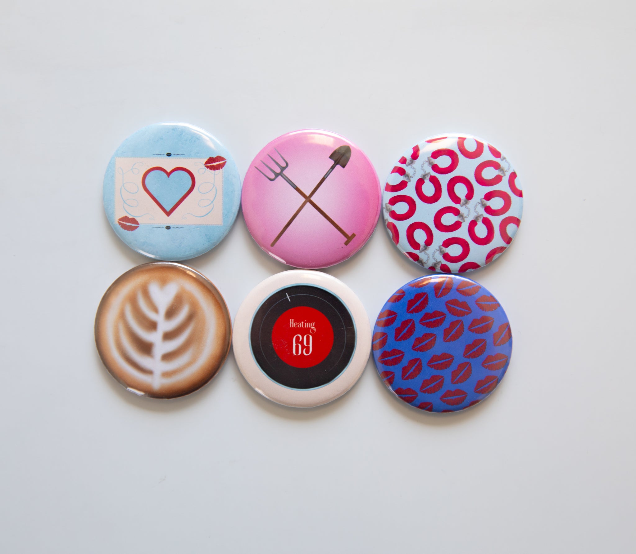 Short And Sweet Button Magnet Set