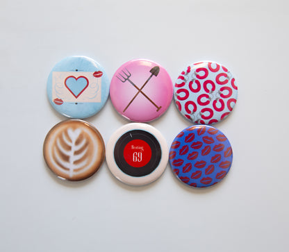 Short And Sweet Button Magnet Set