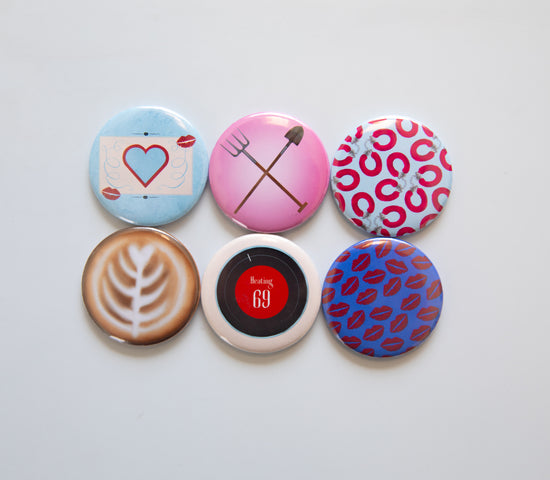 Short And Sweet Button Magnet Set
