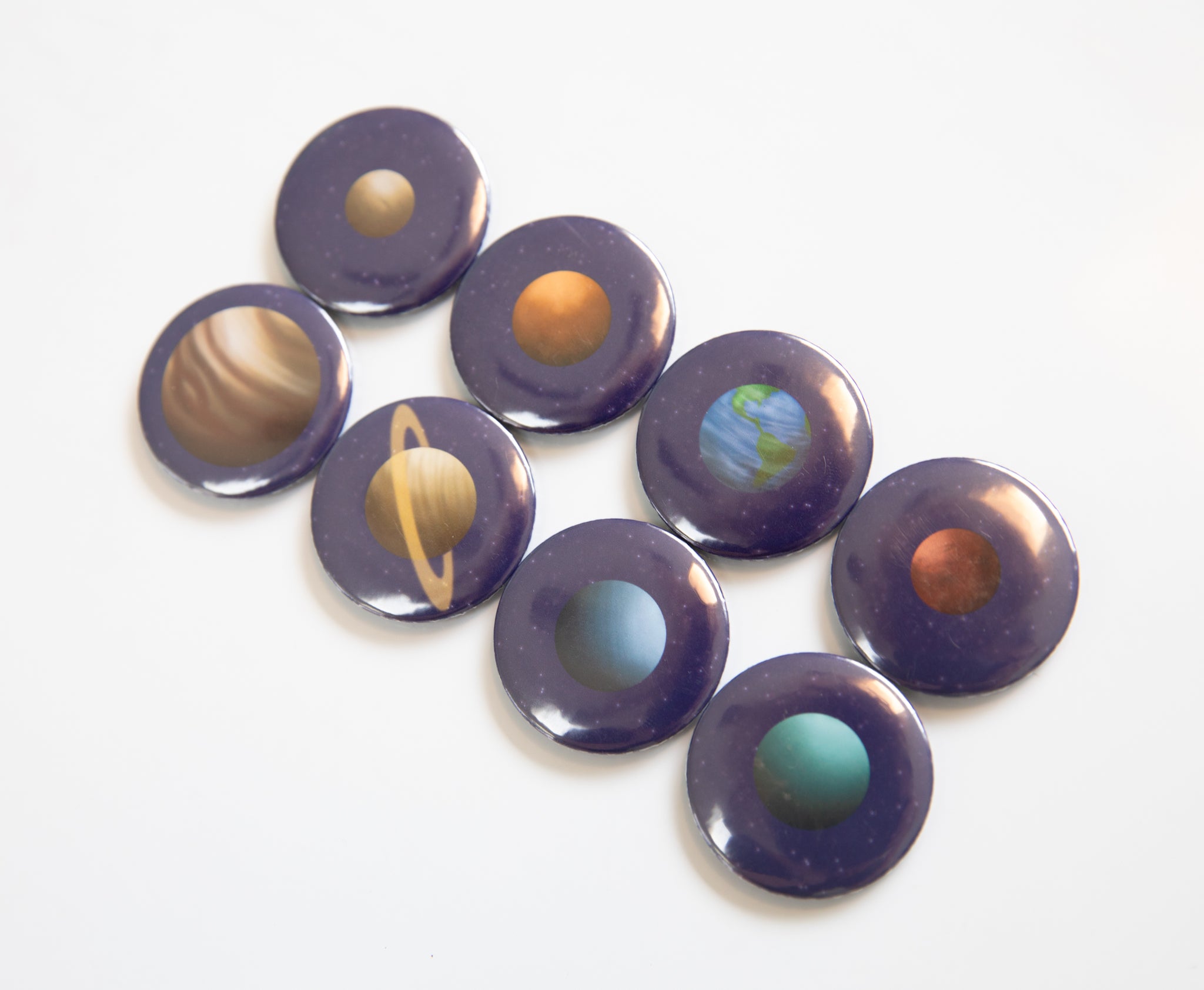 Solar System Button Magnet Set