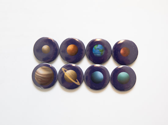 Solar System Button Magnet Set