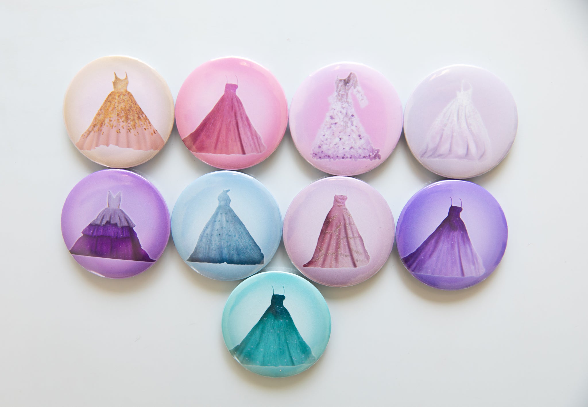Speak Now Dresses Button Magnet Set