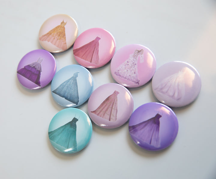 Speak Now Dresses Button Magnet Set