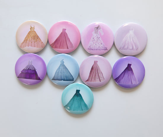 Speak Now Dresses Button Magnet Set