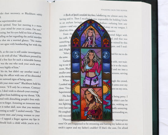 Midnight Sun Stained Glass Bookmark